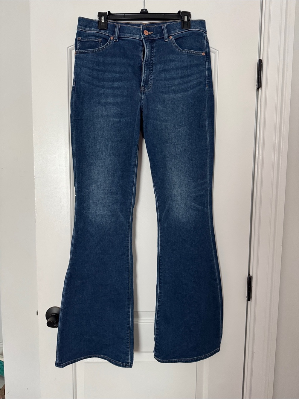 Express Dark Blue Flare Jeans